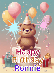 Happy Birthday Ronnie GIF