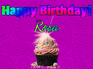 Happy Birthday Rosa GIF