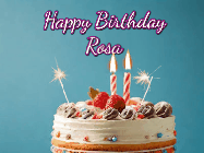 Happy Birthday Rosa GIF