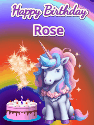 Happy Birthday Rose GIF
