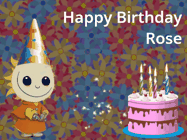 Happy Birthday Rose GIF