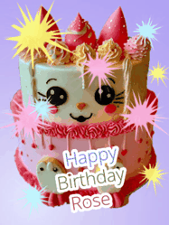 Happy Birthday Rose GIF