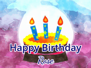 Happy Birthday Rose GIF