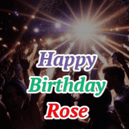 Happy Birthday Rose GIF