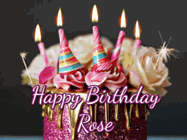 Happy Birthday Rose GIF