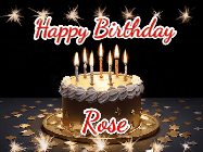 Happy Birthday Rose GIF