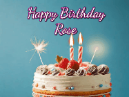 Happy Birthday Rose GIF