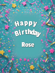 Happy Birthday Rose GIF