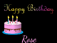 Happy Birthday Rose GIF