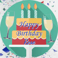 Happy Birthday Rose GIF