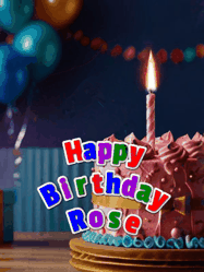 Happy Birthday Rose GIF