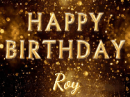 Happy Birthday Roy GIF: Celebrate with this animated happy birthday gif with glitter, sparklers, and a name to customize.