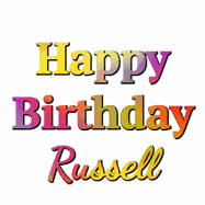 Happy Birthday Russell GIF
