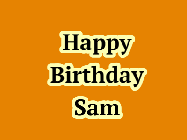 Happy Birthday Sam GIF