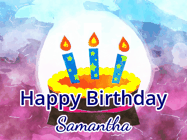 Happy Birthday Samantha GIF