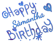 Happy Birthday Samantha GIF