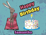 Happy Birthday Samantha GIF
