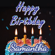 Happy Birthday Samantha GIF