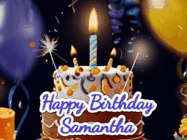 Happy Birthday Samantha GIF