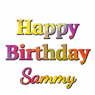 Happy Birthday Sammy GIF