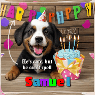 Happy Birthday Samuel GIF