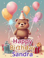 Happy Birthday Sandra GIF
