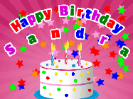 Happy Birthday Sandra GIF