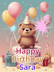Happy Birthday Sara GIF