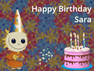 Happy Birthday Sara GIF