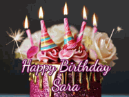 Happy Birthday Sara GIF