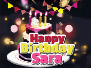 Happy Birthday Sara GIF