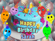 Happy Birthday Sarah GIF