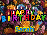 Happy Birthday Sarah GIF