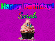 Happy Birthday Sarah GIF