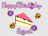 Happy Birthday Sarah GIF