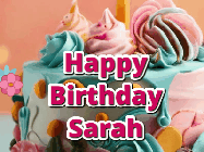 Happy Birthday Sarah GIF