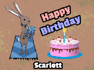 Happy Birthday Scarlett GIF