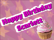 Happy Birthday Scarlett GIF