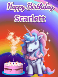 Happy Birthday Scarlett GIF