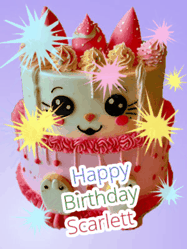 Happy Birthday Scarlett GIF