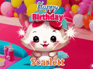 Happy Birthday Scarlett GIF