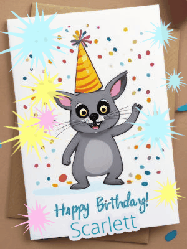 Happy Birthday Scarlett GIF