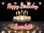 Happy Birthday Scarlett GIF