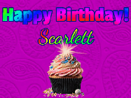 Happy Birthday Scarlett GIF