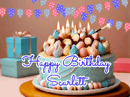Happy Birthday Scarlett GIF