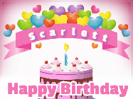 Happy Birthday Scarlett GIF