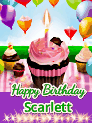 Happy Birthday Scarlett GIF