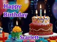 Happy Birthday Scarlett GIF