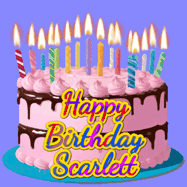 Happy Birthday Scarlett GIF