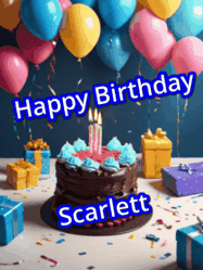 Happy Birthday Scarlett GIF